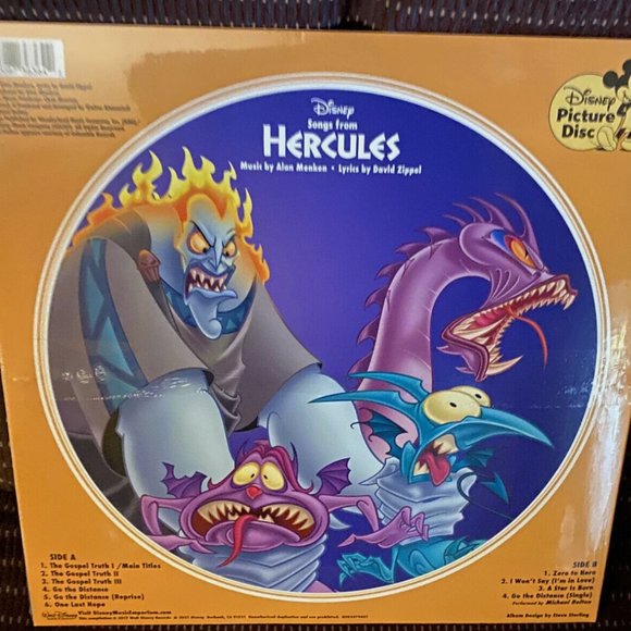 Walt Disney's Disney Songs from Hercules [Original Soundtrack] LP NEW & SEALED - Picture 2 of 2